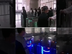 تورنستیله سد تاب عابر پیاده SUS304 فولاد ضد زنگ با خواننده RFID